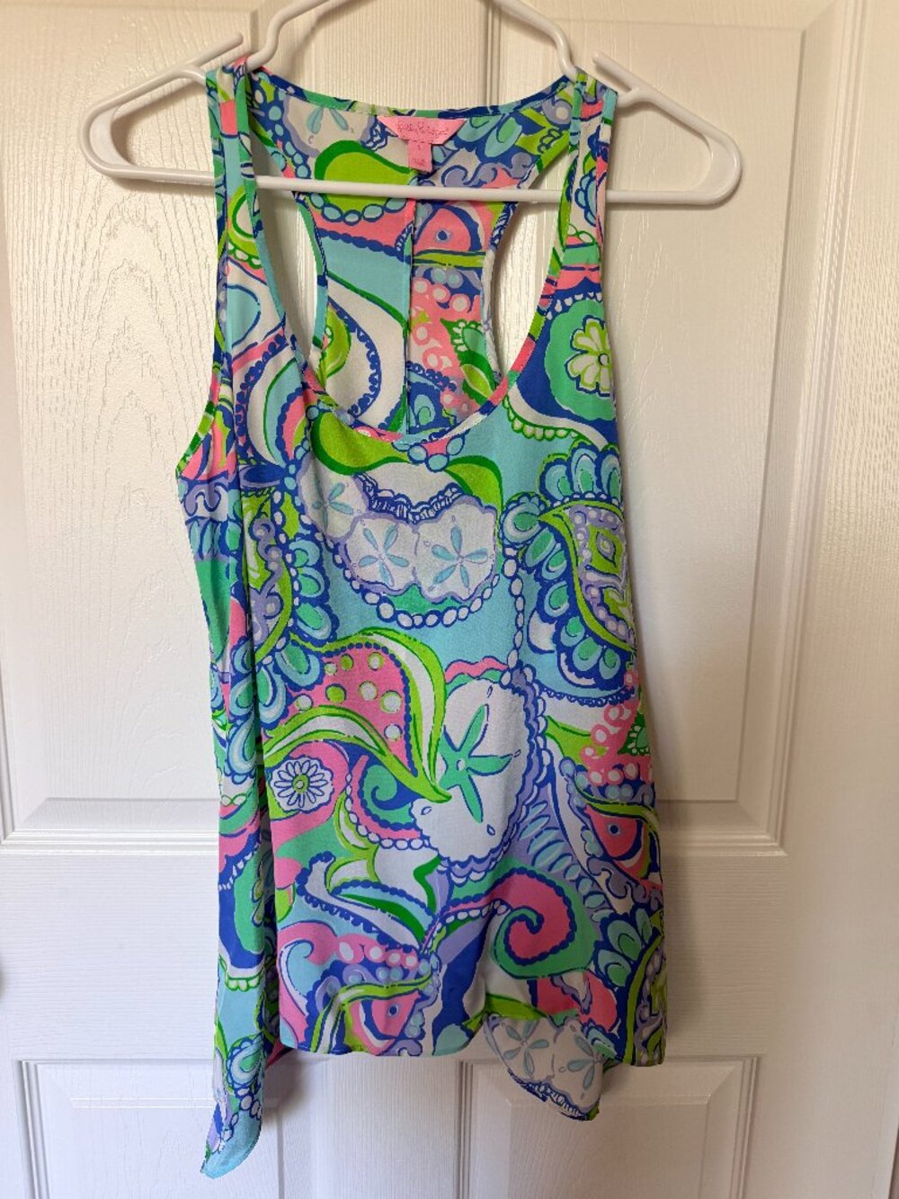 Lilly Pulitzer Ladies XS Sleeveless Blouse Conch Republic size small
